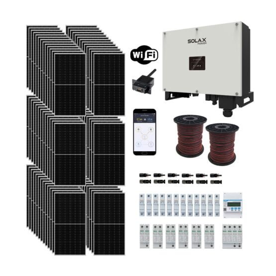 Kit Solar On Grid Trifásico Iny Cero 30Kw 4800Kwh x Mes