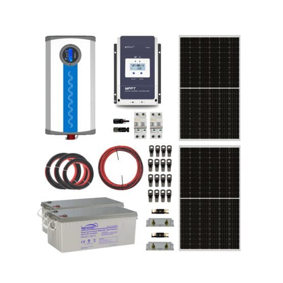 Kit Solar Off Grid 12/220V 3,6Kwh x Día 3KW MPPT 60A