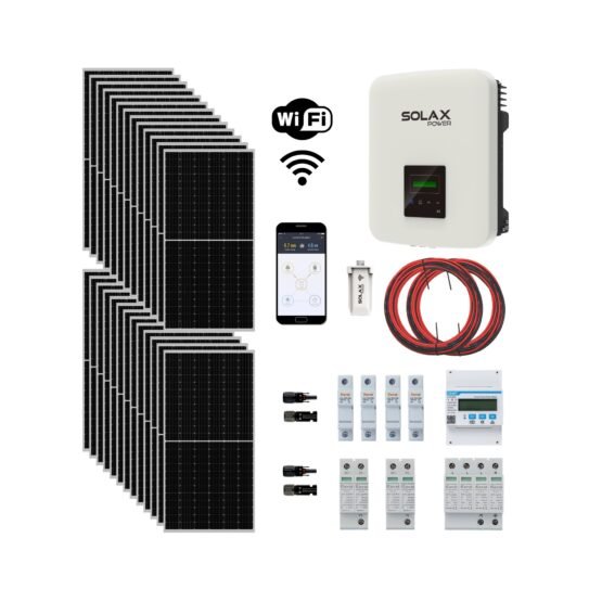 Kit Solar On Grid Trifásico Iny Cero 10Kw 1600Kwh x Mes
