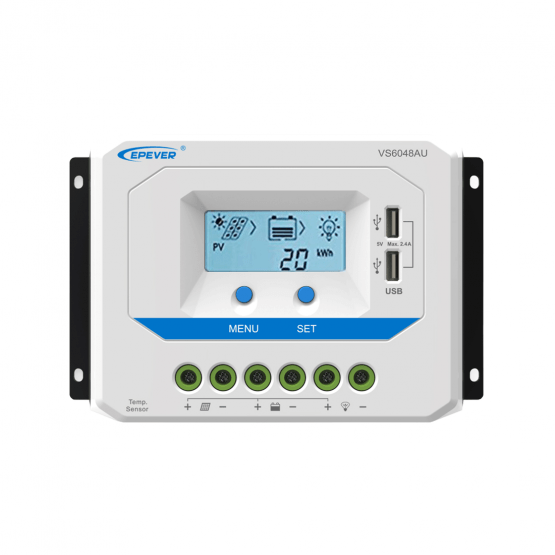 Regulador de Carga Solar ViewStar VS6048AU PWM 60A 12/24/36/48V