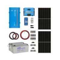 Kit Solar Off Grid 12/220V 3,6Kwh x Día 1,2KVA MPPT 70A