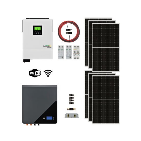 Kit Solar 6,2KW 10,8KWH x Día Litio