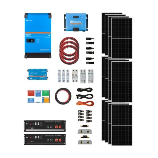 Kit Solar Hibrido 16800wh X Dia 5kw /10kw 220v Casa Campo H7