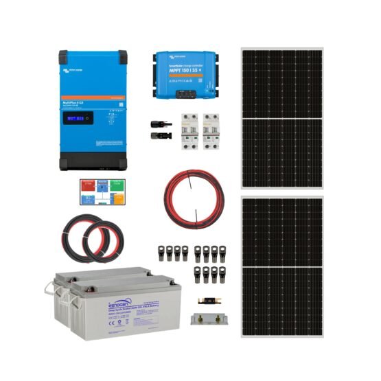 Kit Solar Off Grid UPS 24/220V 3,6Kwh x Día 3KVA MPPT 35A