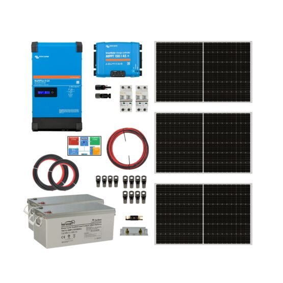 Kit Solar Off Grid UPS 24/220V 4,8Kwh x Día 3KVA MPPT 45A