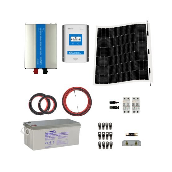 Kit Solar Off Grid 12/220V 1,2Kwh x Día 1KW MPPT 30A 1x280W Flex