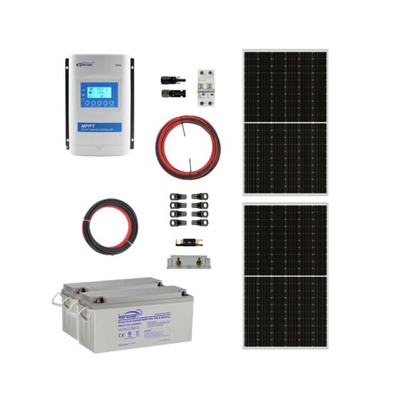 Kit Solar Off Grid 24V 3,2Kwh x Día MPPT 40A