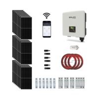 Kit Solar Híbrido On Grid Trifásico 10KVA 48KWH x Día