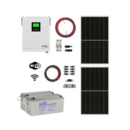 Kit Solar MH 24/220V 3KW 3,6KWH x Día MPPT